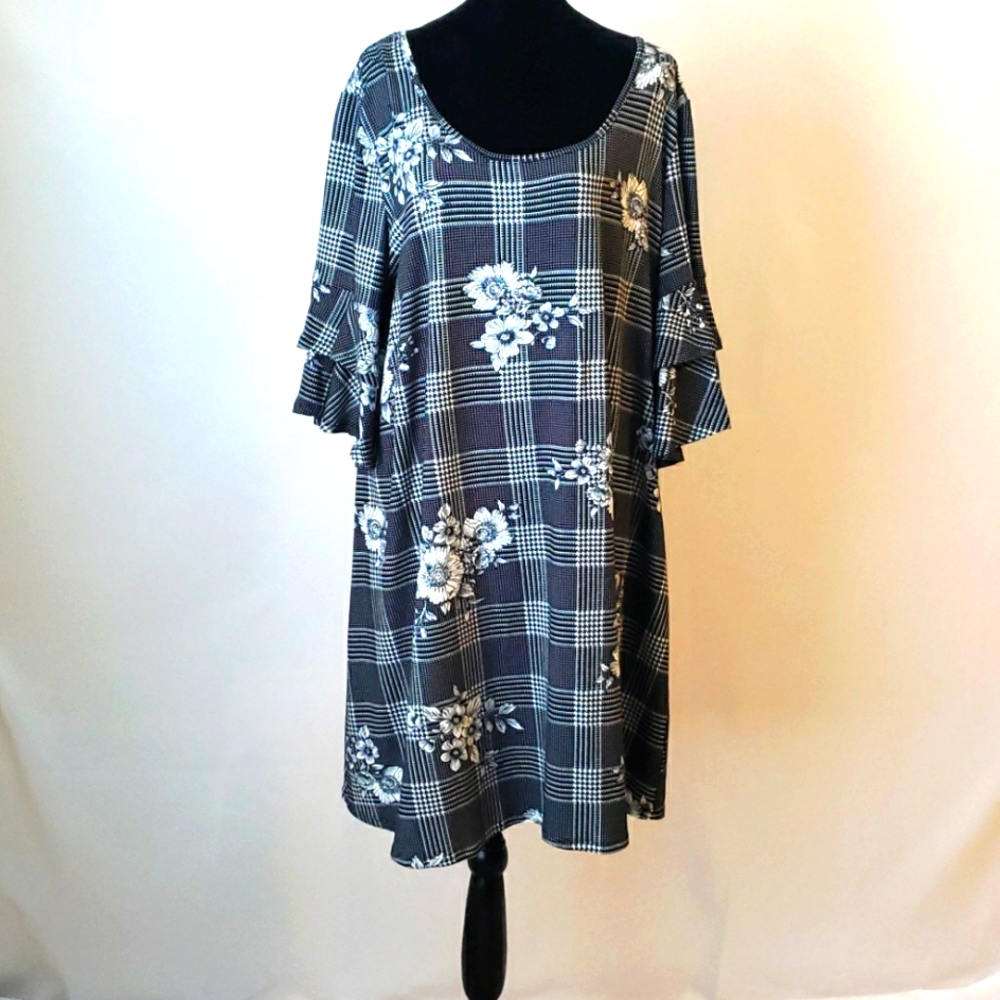 Bonded plus size dress